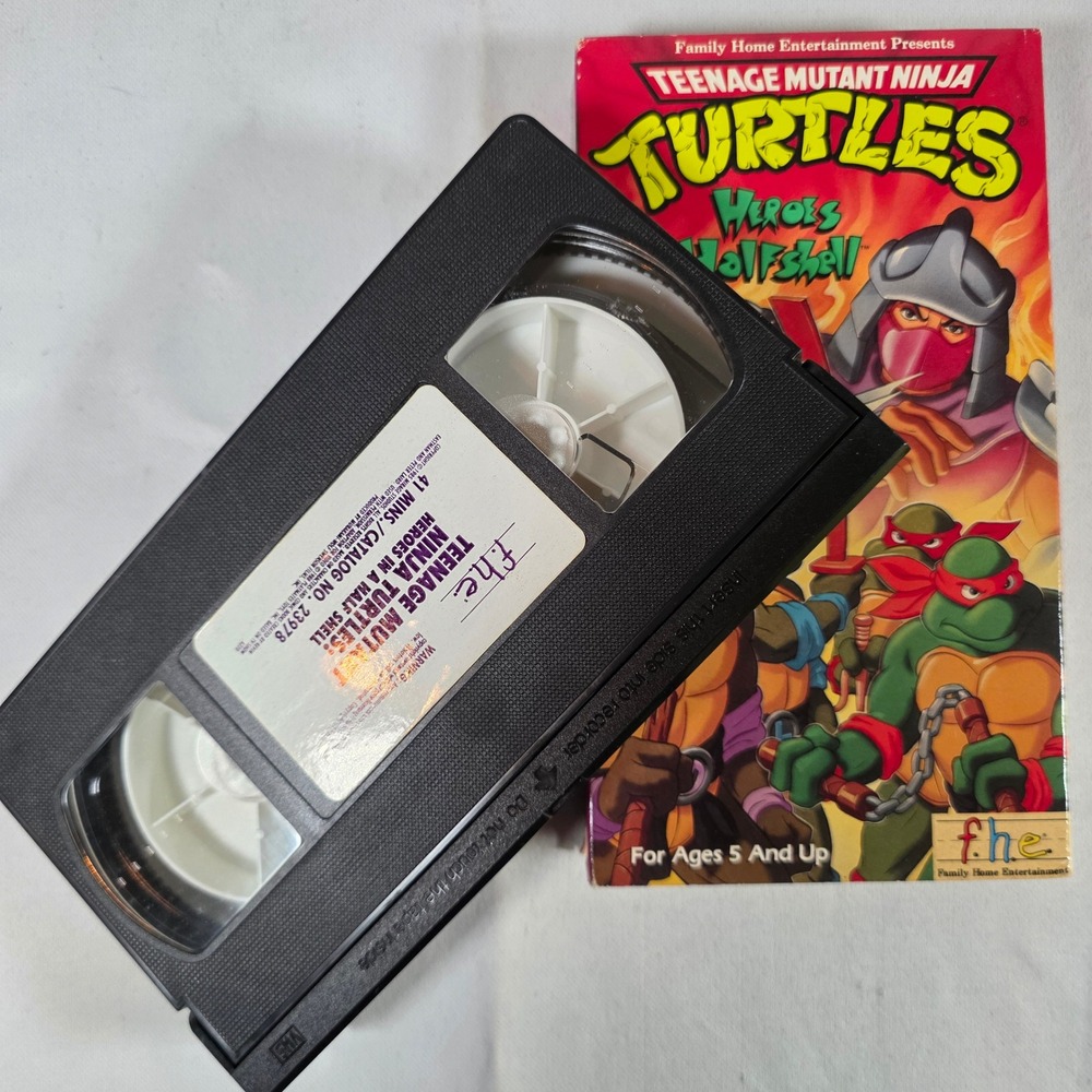 TMNT‎ Heroes in a Half Shell VHS 1988 FHE Teenage Mutant Ninja Turtles 23978